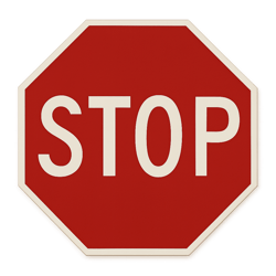 create a stop signal only with the octagonal